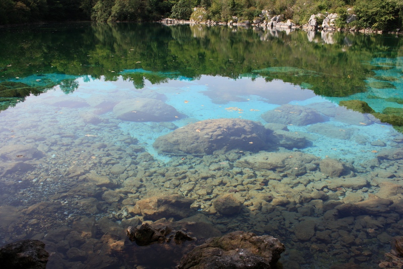 La riserva naturale lago del cornino e l''alto tagliamento